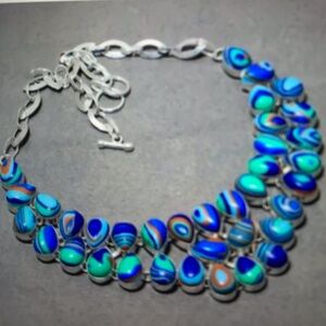 Calsilica Stamped 925 Sterling Silver Necklace